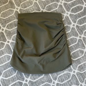 Zara army green mini skirt